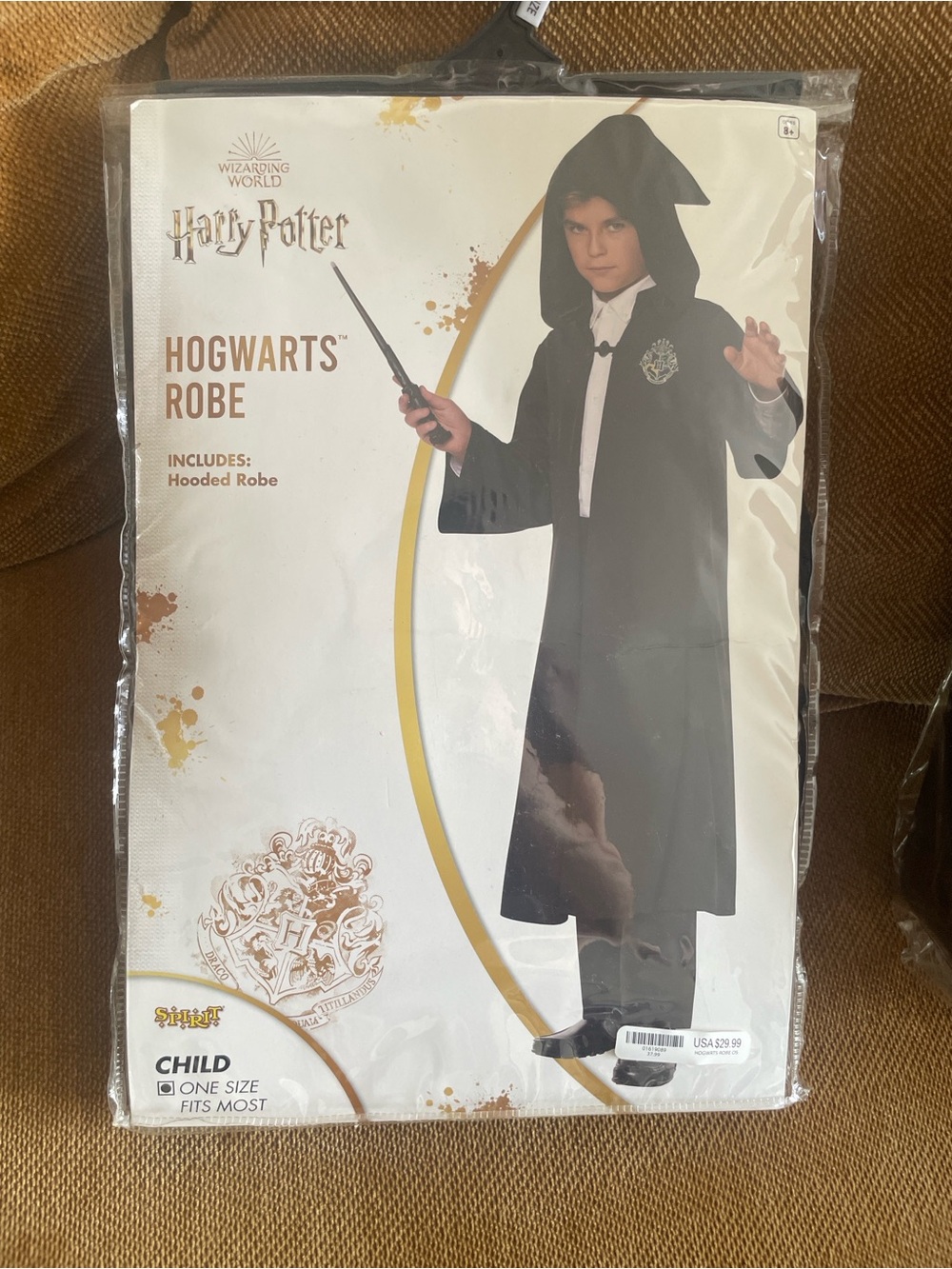 Warner Bros. Hogwarts Child Hooded Robe - Black